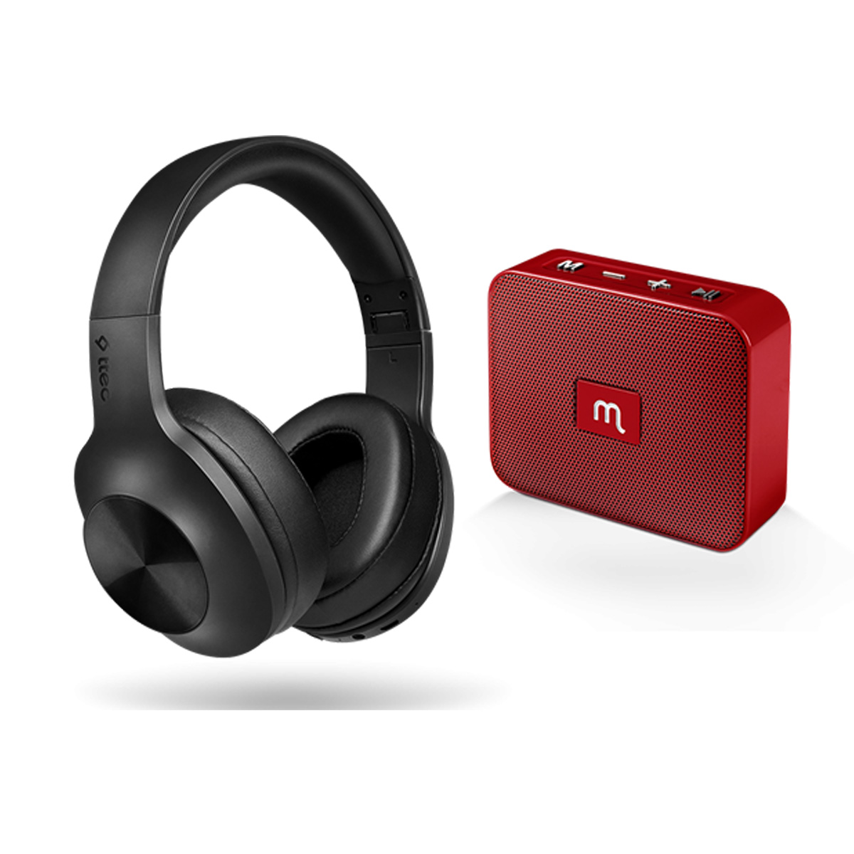 TTEC Kablosuz Müzik Paketi 2 (SOUNDMAX 2 + MOJUE WS02)  Kırmızı